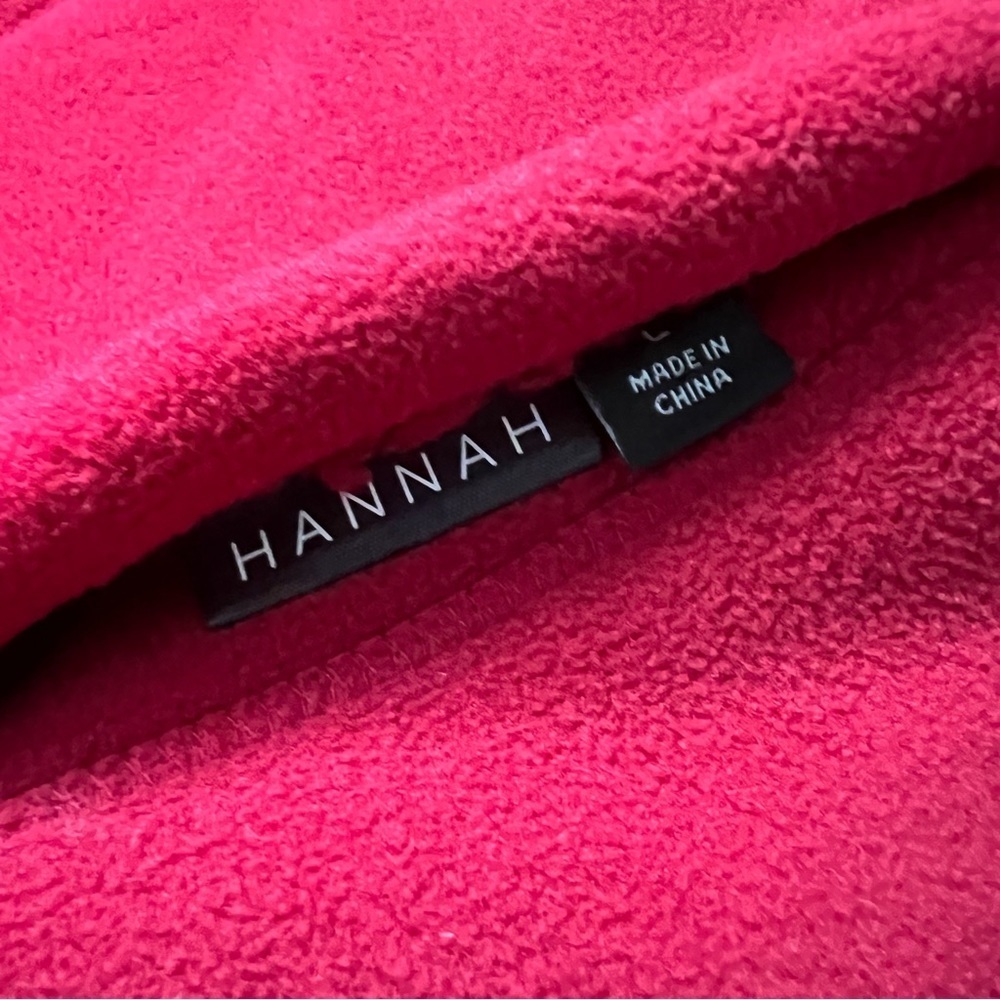 Hannah Zip Front Red Fleece Vest NWT Large - Picture 3 of 7